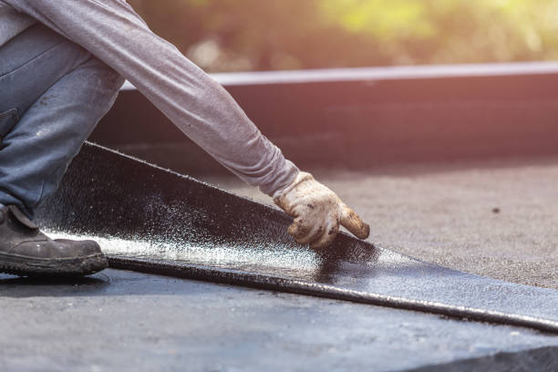 Professional Exterior Waterproofing technician working in Hicksville, OH